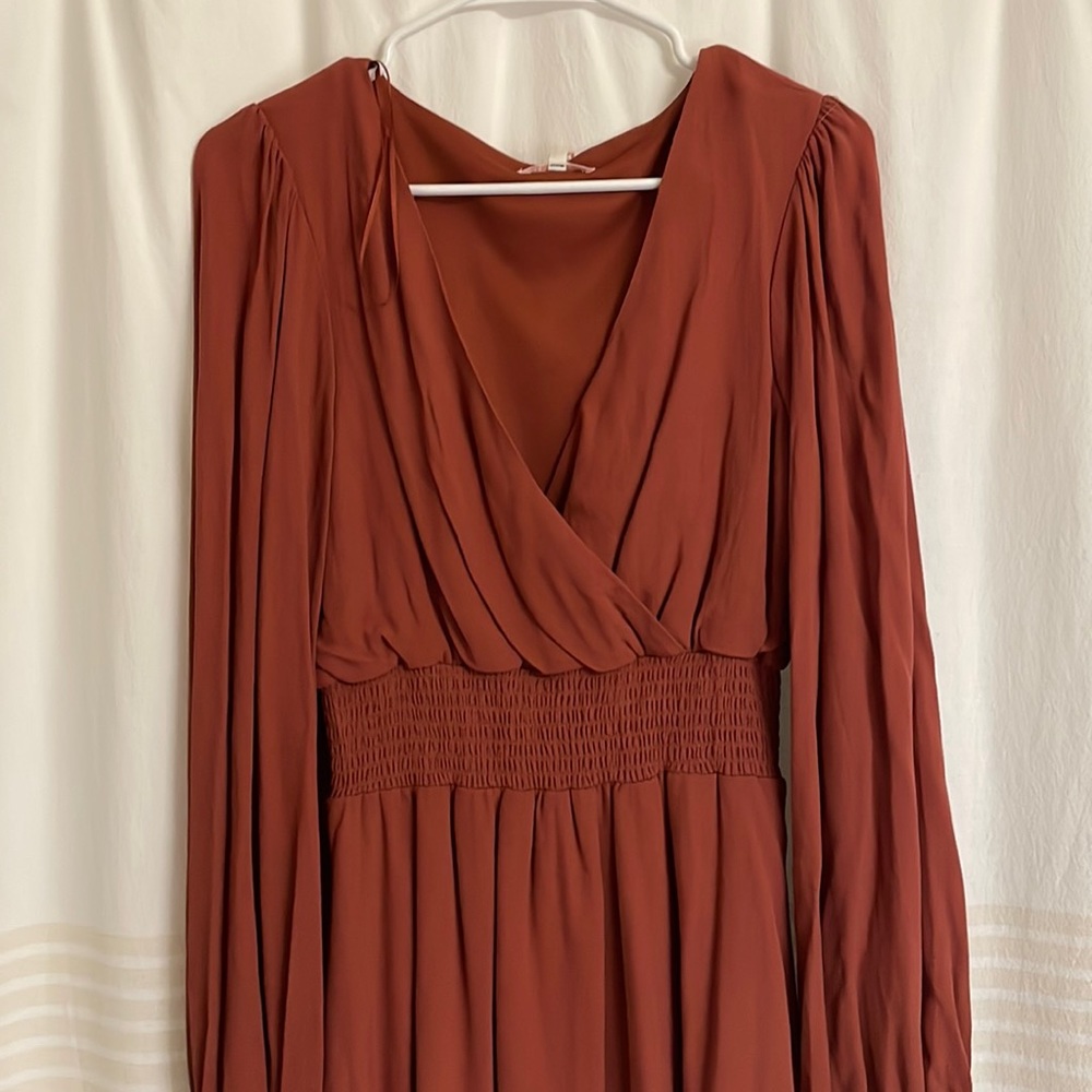 Burnt orange dress